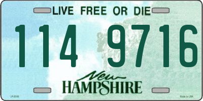 NH license plate 1149716
