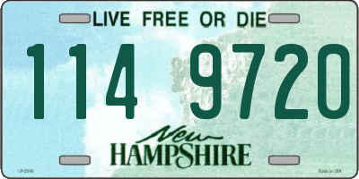 NH license plate 1149720