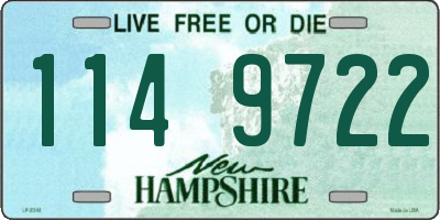 NH license plate 1149722