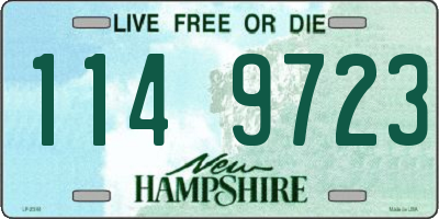 NH license plate 1149723