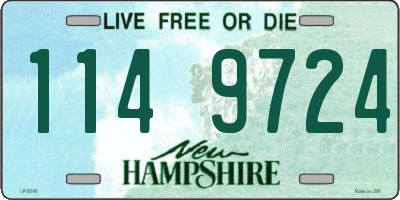 NH license plate 1149724