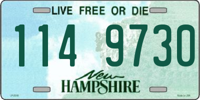 NH license plate 1149730