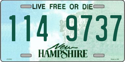 NH license plate 1149737
