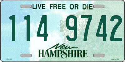 NH license plate 1149742