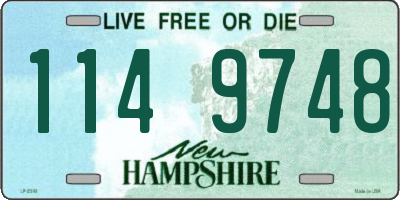 NH license plate 1149748