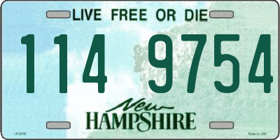 NH license plate 1149754