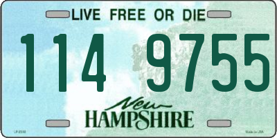 NH license plate 1149755