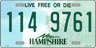 NH license plate 1149761