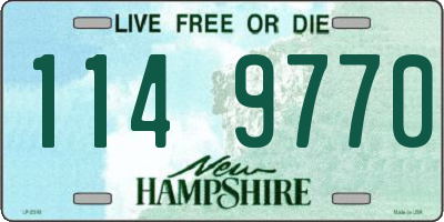 NH license plate 1149770
