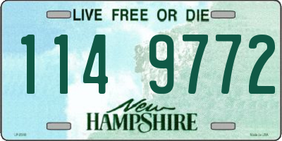NH license plate 1149772