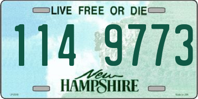 NH license plate 1149773