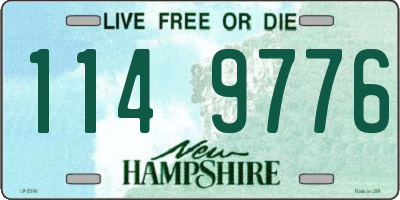 NH license plate 1149776