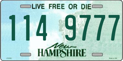 NH license plate 1149777