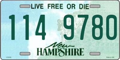 NH license plate 1149780