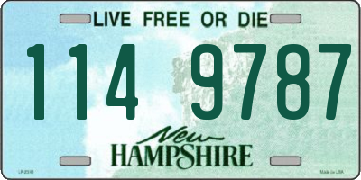 NH license plate 1149787