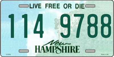 NH license plate 1149788