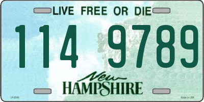 NH license plate 1149789