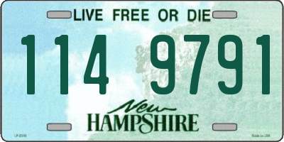 NH license plate 1149791