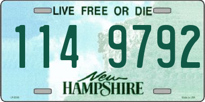NH license plate 1149792