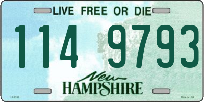 NH license plate 1149793