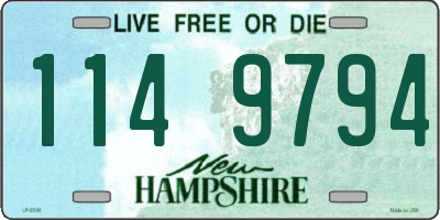 NH license plate 1149794