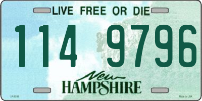 NH license plate 1149796