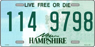 NH license plate 1149798