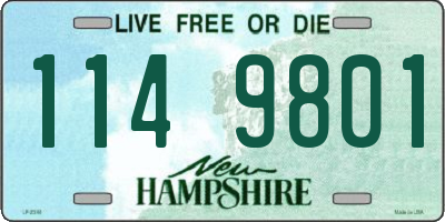 NH license plate 1149801