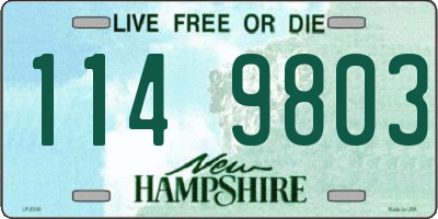 NH license plate 1149803
