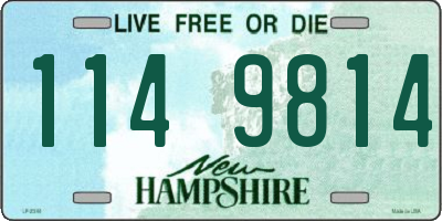 NH license plate 1149814