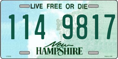 NH license plate 1149817