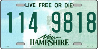 NH license plate 1149818