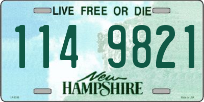 NH license plate 1149821