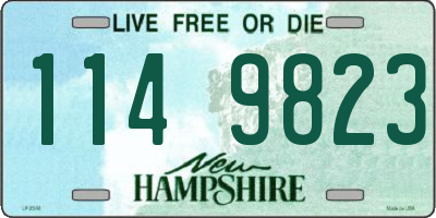 NH license plate 1149823