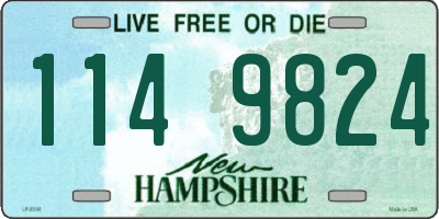 NH license plate 1149824