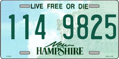 NH license plate 1149825
