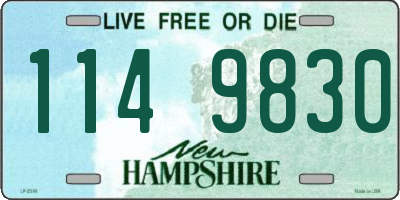 NH license plate 1149830