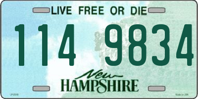 NH license plate 1149834