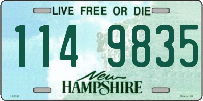 NH license plate 1149835
