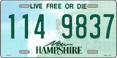 NH license plate 1149837
