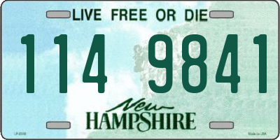 NH license plate 1149841