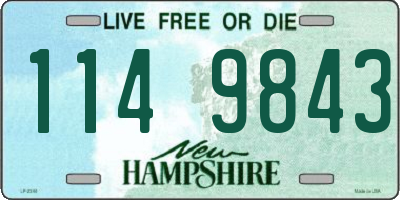NH license plate 1149843