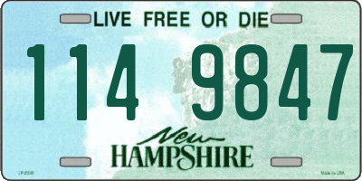 NH license plate 1149847
