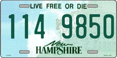 NH license plate 1149850