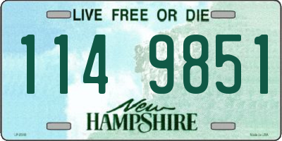 NH license plate 1149851