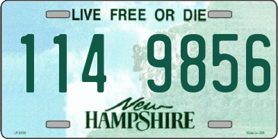NH license plate 1149856