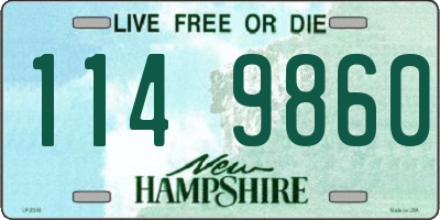 NH license plate 1149860