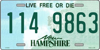 NH license plate 1149863