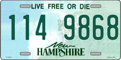 NH license plate 1149868