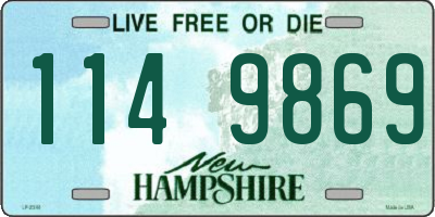 NH license plate 1149869